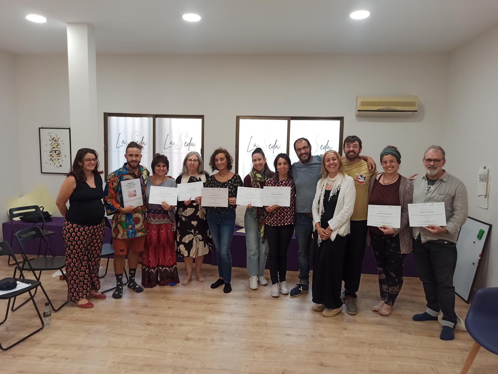 Sala de formación para profesionales de psicología en el Centro La Seda Granada